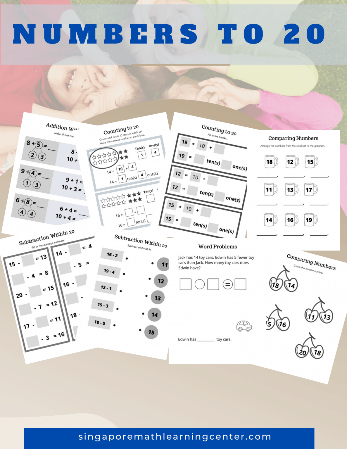printable worksheets kindergarten book 1 singapore math learning center