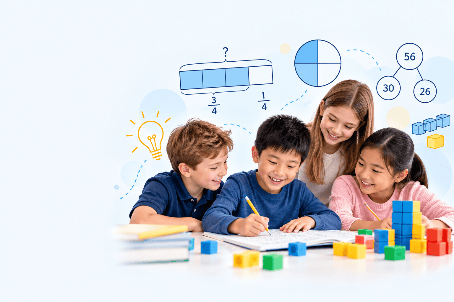 singapore-math-online-learning-hero Students learning math using Singapore Math strategies